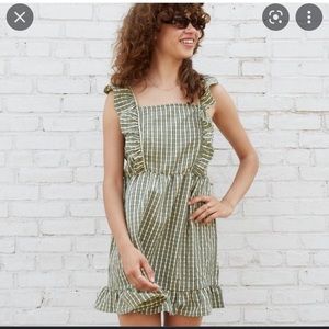 Plaid pinafore